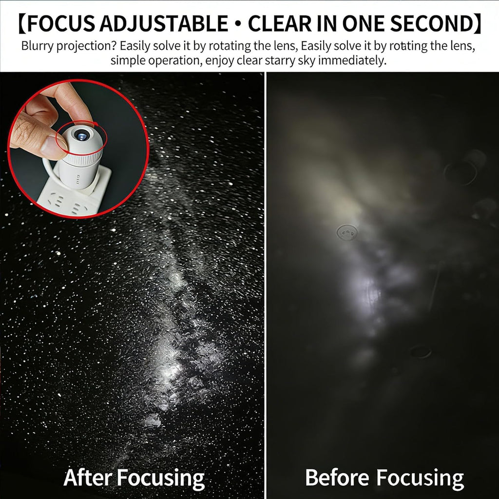 Adjustable focus for a crystal-clear starry sky